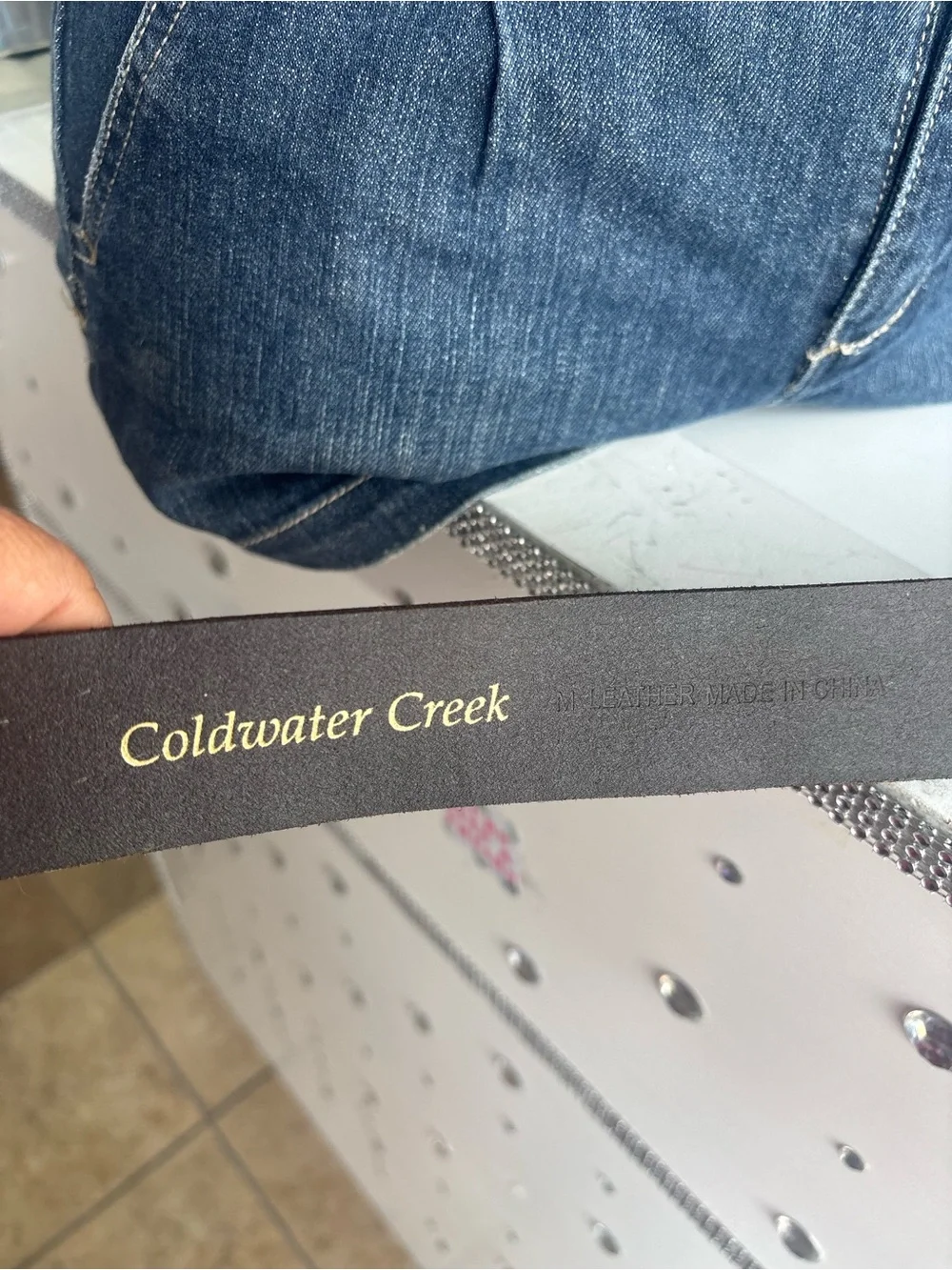 Coldwater Creek brown leather